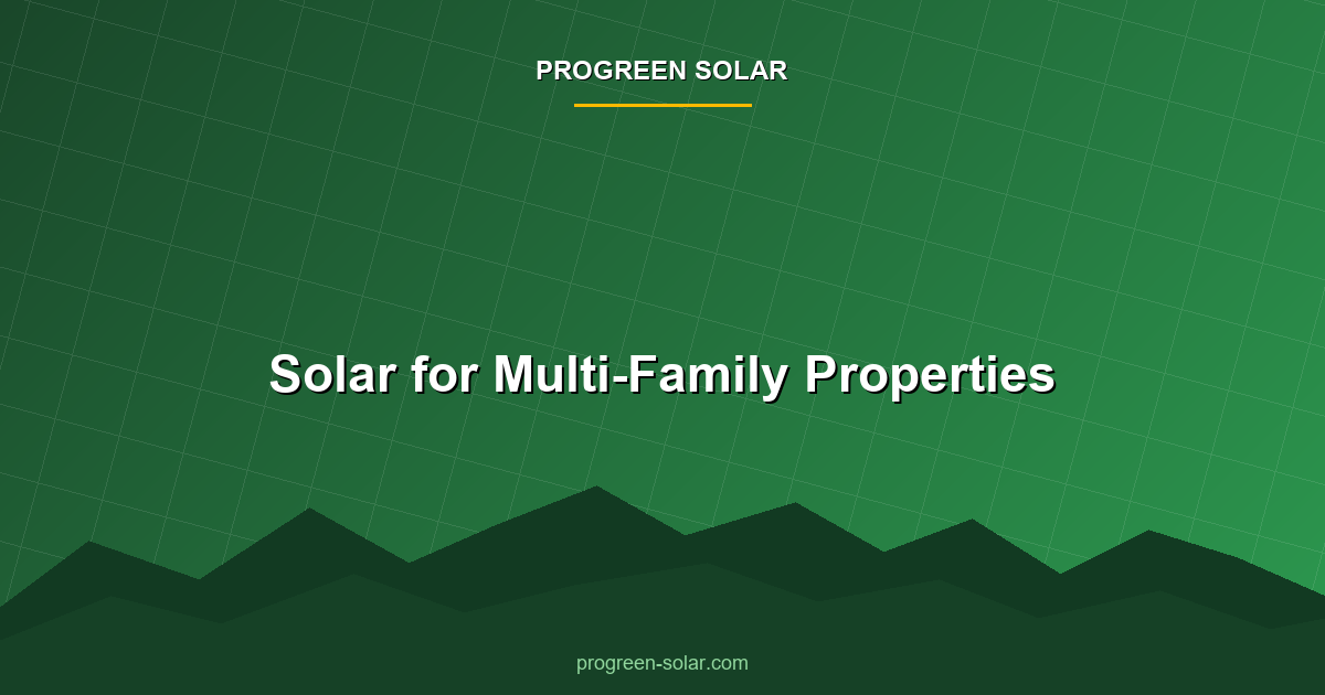 Solar panels installed on a multi-family apartment building roof