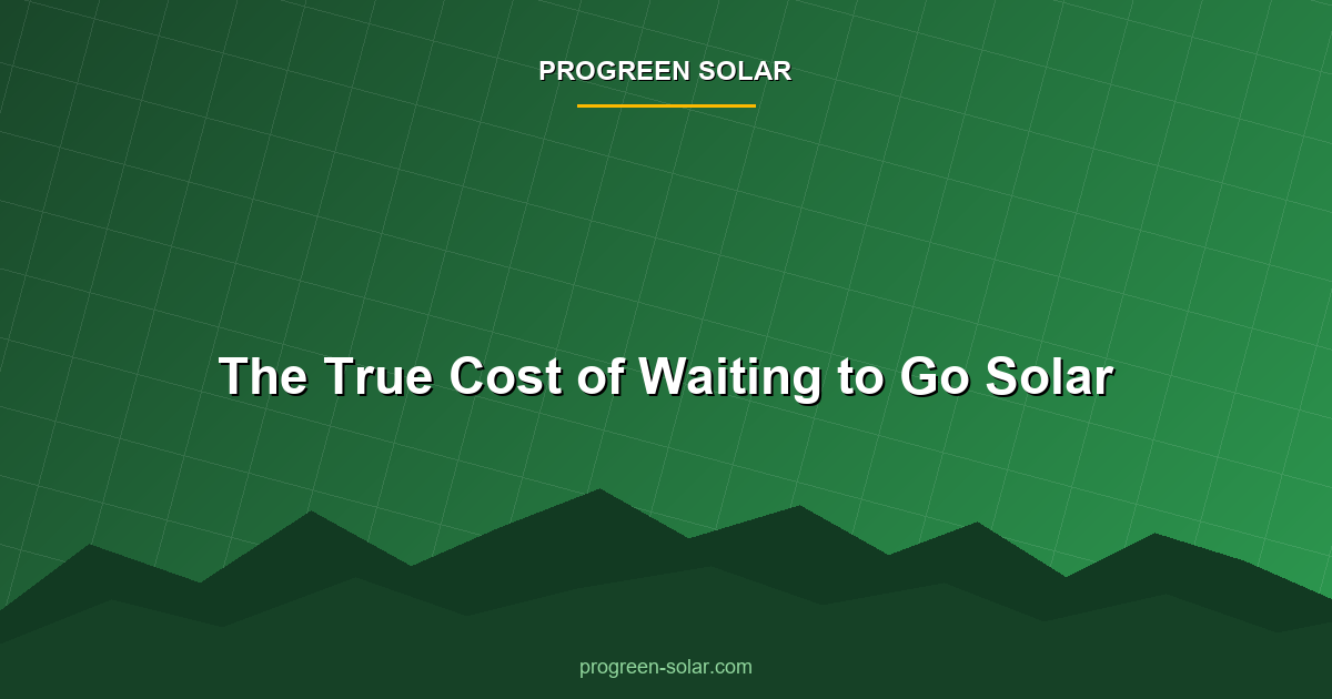Graph showing cumulative cost of electricity versus solar savings over time